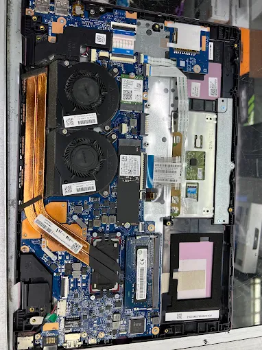 Real laptop motherboard repair at GMC